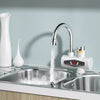 Instant Water Geyser (Instant-Electric-Water-Heater-Faucet-Hot-Tap-with-Shower-Home-Kitchen-Bathroom, White) image 2