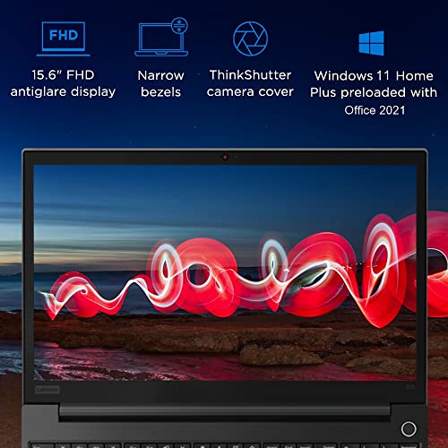 (Renewed) Lenovo ThinkPad Intel Core i3 15.6-inch (39.62 cm) FHD Antiglare Thin and Light Laptop ( 8GB RAM / 256GB SSD / Windows 11 Home / MS Office H&S 2021 / FPR / Black / 1.7 kg) image 2