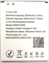 Original Compatible Battery For LYF WIND 5 / 365870ARE1500mAh Genuine Mobile Battery image 0