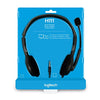 Logitech H111 Wired On Ear Headphones With Mic Black image 5