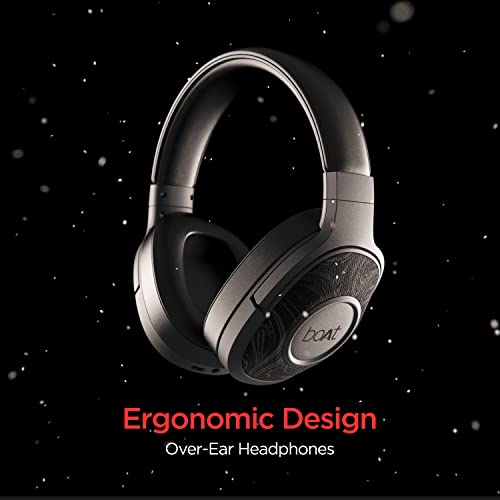 boAt Rockerz 550 Over Ear Bluetooth Headphones with Upto 20 Hours Playback, 50MM Drivers, Soft Padded Ear Cushions and Physical Noise Isolation image 4