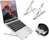 Portable Laptop Stand, Aluminum Adjustable Eye-Level Ergonomic Height Compatible for MacBook Notebook Computer PC iPad Tablet, Ultra-Thin Light Weight Desktop Notebook Holder Riser I Silver- Pack Of 1 | image 2