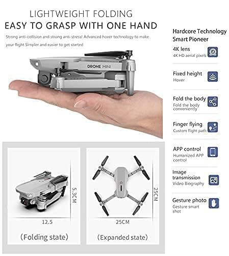 Drone 4K HD Camera Foldable Drone with GPS, Auto Return, One-Touch Take-off/Landing, for Adults image 8