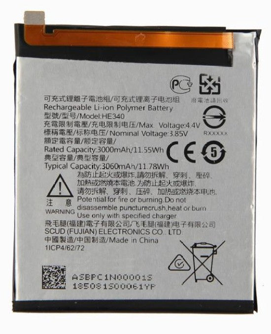 Original Compatible Battery For Nokia 7 / HE3403000mAh Genuine Battery image 0