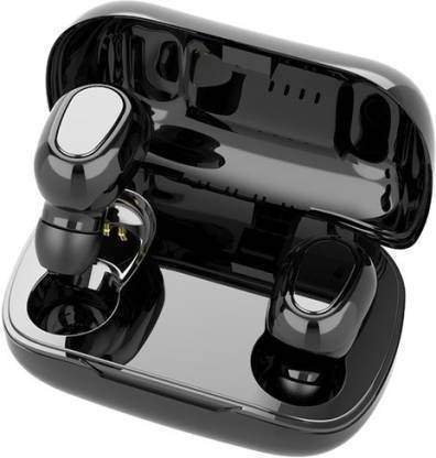 TWS- i 21 - Bluetooth Headset(Black, True Wireless) image 1