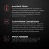 boAt Airdopes 500 ANC True Wireless Earbuds with 35dB Hybrid ANC, in-Ear Detection, Beast™ Mode for Gaming, Quad Mics with ENx™ Tech, Upto 28 Hrs Playback, ASAP™ Charge, Ambient Mode(Rich Black) image 7