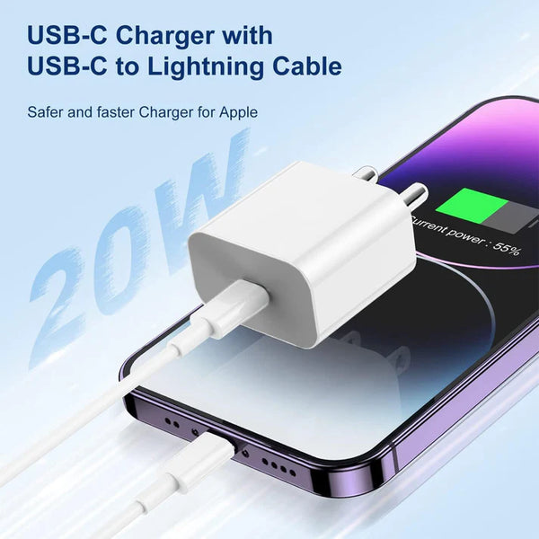 Ecartse iPhone Charger Adapter 20W Compatible with Almost all iPhone