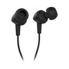 JBL C100SI Wired In Ear Headphones with Mic, JBL Pure Bass Sound, One Button Multi-function Remote, Angled Buds for Comfort fit (Black) image 2
