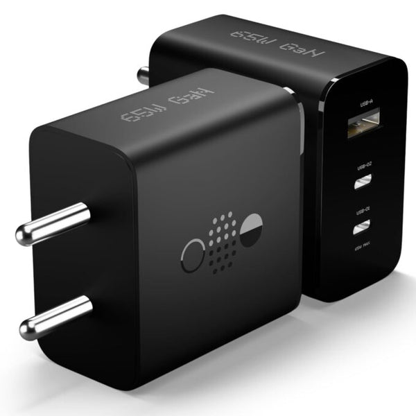 65W CMF for Nothing Gan Trio Charger Adapter | 3 Port USB Type C to A Fast Wall Charging Adaptor Compatible with CMF Phone 1/Nothing Phone 2a Plus/2A/Phone 2/Samsung Galaxy S24 Ultra image 0