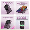 Boat EnergyShroom PB331 (Magsafe) 10000mAh Magnetic Wireless Powerbank, 15W Wireless & 22.5W Wired Charging for (iPhone 16, 15, 14, 13 & 12, Android & Other Qi Enabled Devices) (Purple) image 6