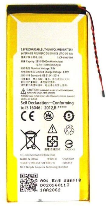 Original Compatible Battery For Motorola Moto G4 4th Gen / XT1624 / GA402810mAh Genuine Battery image 1