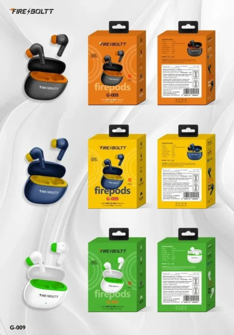 Black G-009 air pods earbuds, 5 Hours, Mobile image 1
