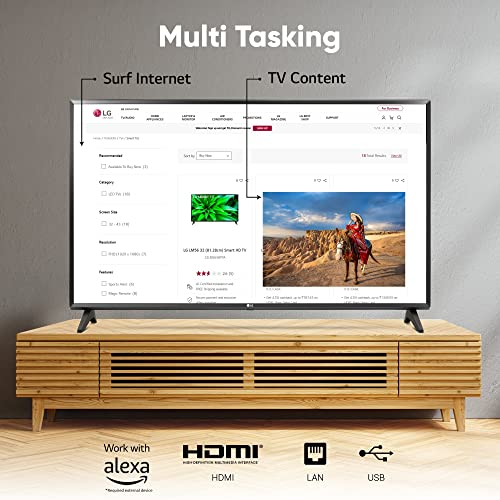 LG 80 cm (32 inches) HD Ready Smart LED TV 32LM563BPTC (Dark Iron Gray) image 6