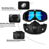 Bike Riding Goggle Mask Anti Scratch UV Protective Open Face & Eyewear Windproof Dirt Shield Adjustable Strap Soft Foam Padded Detachable for Cycling Bike Off Road Racing Riding Unisex image 2