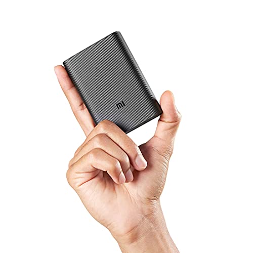 MI 10000mAh Lithium Ion, Lithium Polymer Power Bank Pocket Pro with 22.5 Watt Fast Charging, Dual Input Ports(Micro-USB and Type C), Triple Output Ports, (Black) image 0