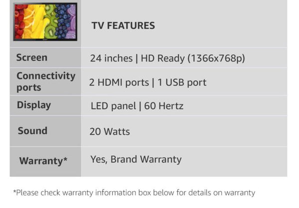 SONY 24 INCH LED TV (KLV-24P413D) image 3