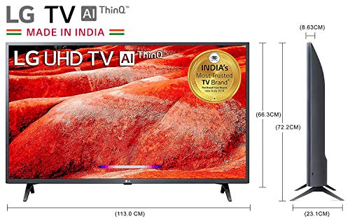 LG 109.2 cm (43 Inches) 4K Ultra HD Smart LED TV (Black) image 3