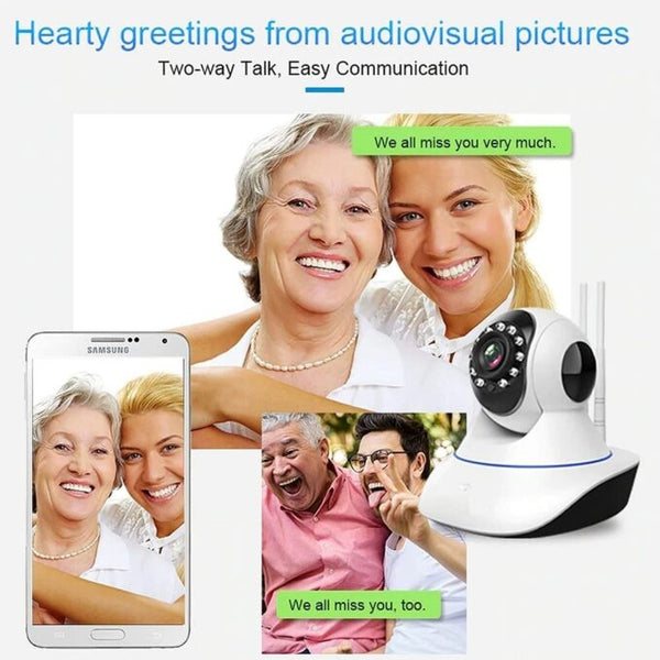 Upgraded V380 Pro HD Smart WiFi Wireless Double Antenna IP CCTV Security Camera with 2 Way Audio, Night Vision (White) image 5