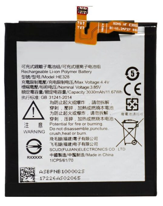 Original Compatible Battery For NOKIA 8 / HE3283030mAh Genuine Battery image 0