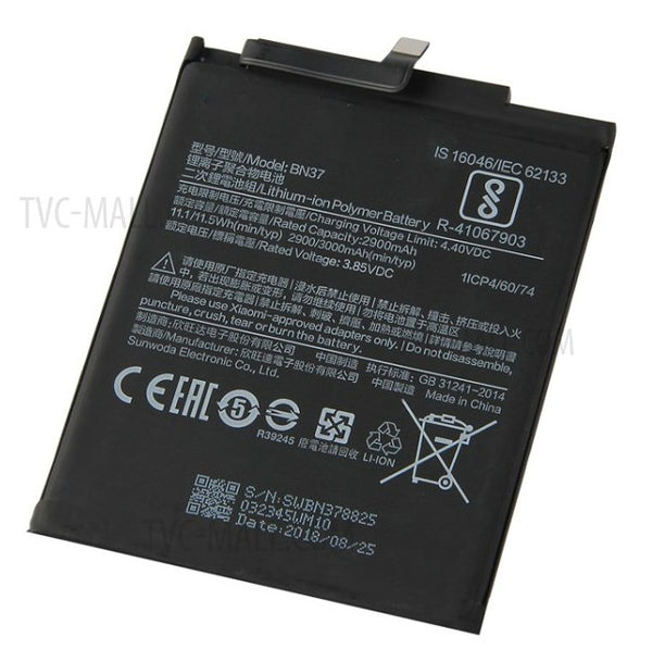 Original Compatible Battery For Redmi 6A / Mi 6A / BN37 3000mAh Genuine Mobile Battery image 0