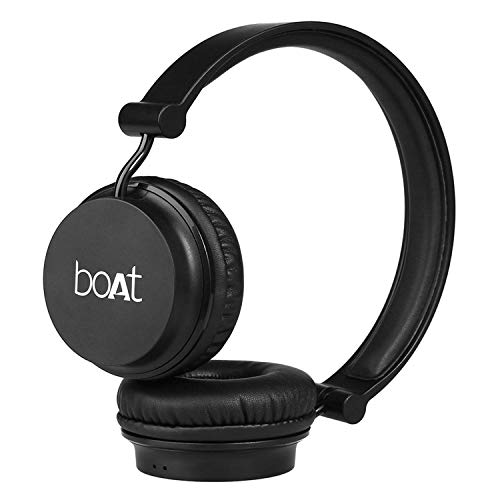 boAt Rockerz 400 Wireless Bluetooth On Ear Headphones with Mic (Carbon Black) image 0