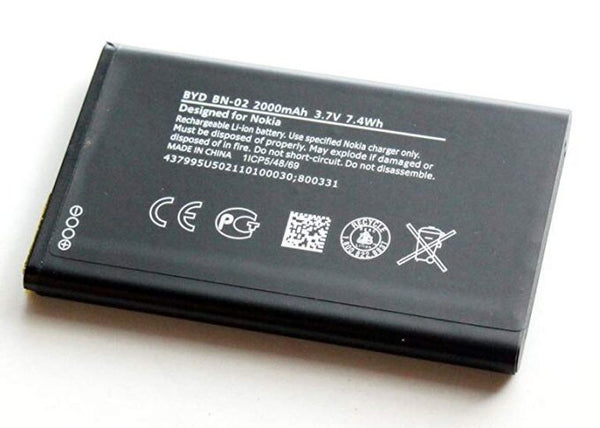 Original Compatible Battery For Nokia BN02 / Nokia XL2000mAh Genuine Battery image 0