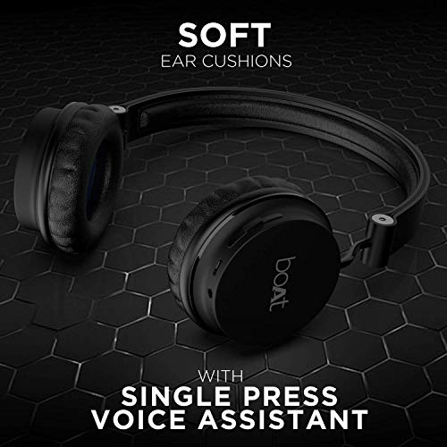 boAt Rockerz 400 Wireless Bluetooth On Ear Headphones with Mic (Carbon Black) image 6