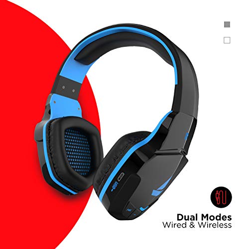 boAt Rockerz 510 Over Ear Bluetooth Headphones with Upto 20 Hours Playback, 50MM Drivers, Padded Ear Cushions and Dual Modes(Furious Blue) image 4