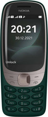 Nokia 6310 Dual SIM Keypad Phone with a 2.8” Screen, Wireless FM Radio and Rear Camera with Flash - Green image