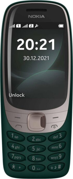 Nokia 6310 Dual SIM Keypad Phone with a 2.8” Screen, Wireless FM Radio and Rear Camera with Flash - Green image