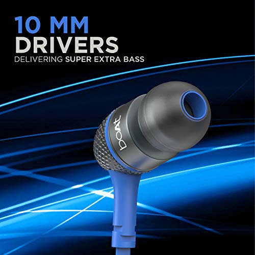 boAt Bassheads 225 in Ear Wired Earphones with Mic(Blue) image 2
