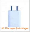White Mi 27W SonicCharge Superfast charger With C Type Data Cable image 3