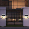 Outdoor Solar Interaction 2 LED Wall Lamp with Motion Sensor Wireless Auto Chargeable Dusk to Dawn Exterior Lamps for Front Porch and Garden (Warm Light,) image 4