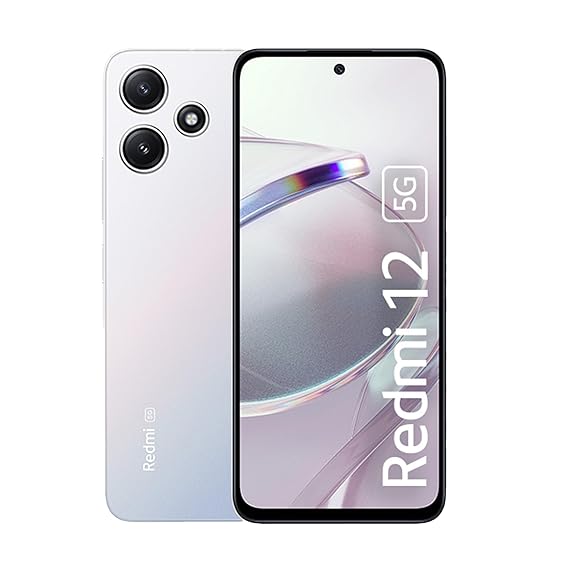 Redmi 12 5g Mobile Phone - Moonstone Silver, 8GB+256GB image