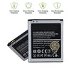 (100% Care OG) Mobile Battery 1500mAh Compatible for Samsung Galaxy Grand Duos S7562 / 7562 / Galaxy S3 Mini/Ace 2 i-8160 / S-7568 / i-8160 / S-7582 / i-8190 EB-425161LU image 3