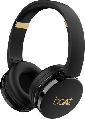boAt Rockerz 370 Bluetooth Headset(Buoyant Black, On the Ear) image 0