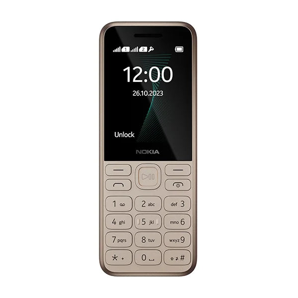 Nokia 130 Dual Sim, Music Player, Wireless FM Radio and Dedicated Buttons(Dark Blue) - Rose Gold image