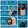 Nokia 110 Dual sim Keypad Camera Phone with Wireless FM Radio, Free Earphone, Snake Game image 1