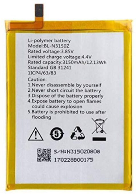 Original compatible Battery For Guinee S6S ( BL-N3150Z ) 3150mAh Genuine Mobile Battery image 0