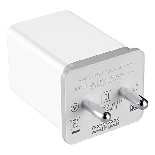 Original Type-C Fast Charger for OPPO A9 2020 / A 9 2020 Charger Original Adapter Like Wall Charger | Mobile Charger | Fast Charger | Android USB Charger With 1 Meter USB Type C Charging Data Cable (2 Amp, TOC3, White) image 1