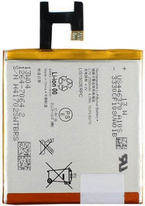 Original Compatible Battery For sony Xperia Z / L36h / LIS1502ERPC2330mAh Genuine Battery image 0