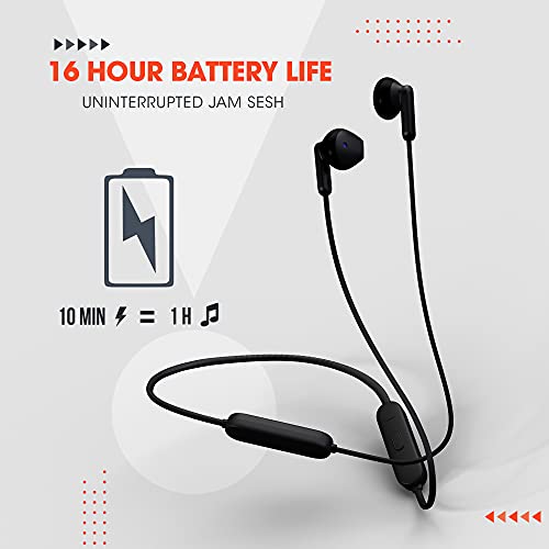 JBL Tune 215BT, 16 Hrs Playtime with Quick Charge, in Ear Bluetooth Wireless Earphones with Mic, 12.5mm Premium Earbuds with Pure Bass, BT 5.0, Dual Pairing, Type C & Voice Assistant Support (Black) image 2