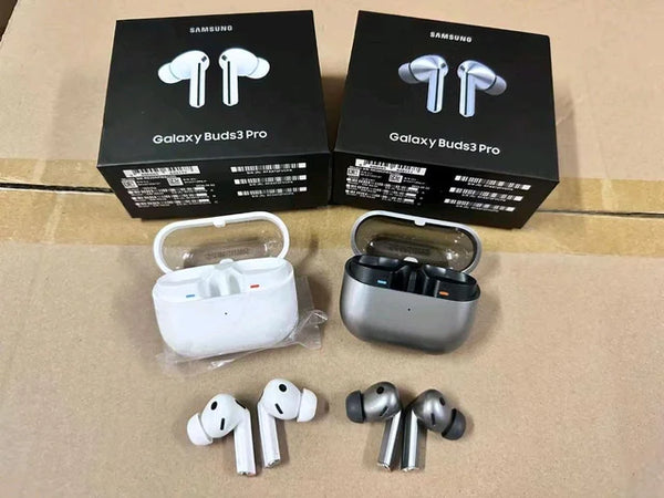 Galaxy Buds3 Pro Wireless Earbuds, Powered by Galaxy AI, IP57, Active Noise Cancellation, Adaptive Noise Control, 37hrs Battery, 360 Surround Sound, Pinch Controls, Galaxy Ecosystem, Silver