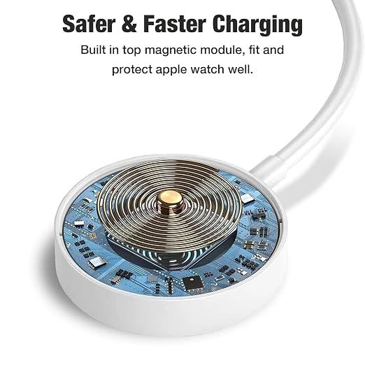 USB-C Magnetic Wireless Charging Cable / Charger For Apple Watch Series 10/9/8/7/6/5/4/3/2/1/Ultra, 1 Metre, Portable