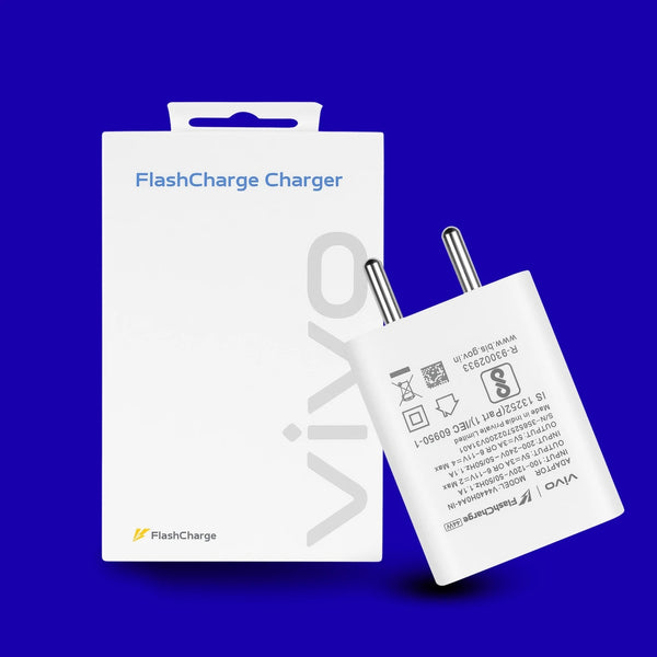 VIVO 44W Charger with Vivo Flash & Super Vooc Charging Technology Supported Includin USB-C Cable