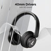 boAt Rockerz 450 On Ear Bluetooth Headphones with Upto 15 Hours Playback, 40MM Drivers, Padded Ear Cushions and Dual Modes(Luscious Black) image 2