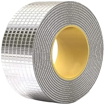 Waterproof Repair Tape for Pipe Leakage Roof Water Leakage Solution Aluminium Foil Tape Waterproof Adhesive Sealing Butyl Rubber Tape for Surface Crack (5M X 5CM) image 0