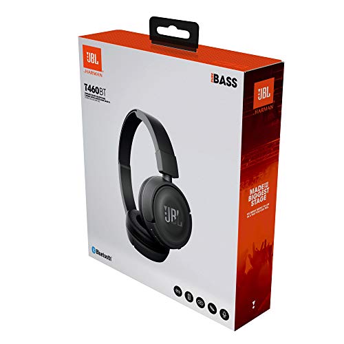 JBL T460BT by Harman, Wireless On Ear Headphones with Mic, Pure Bass, Portable, Lightweight & Flat Foldable, Voice Assistant Support for Mobiles (Black) image 7