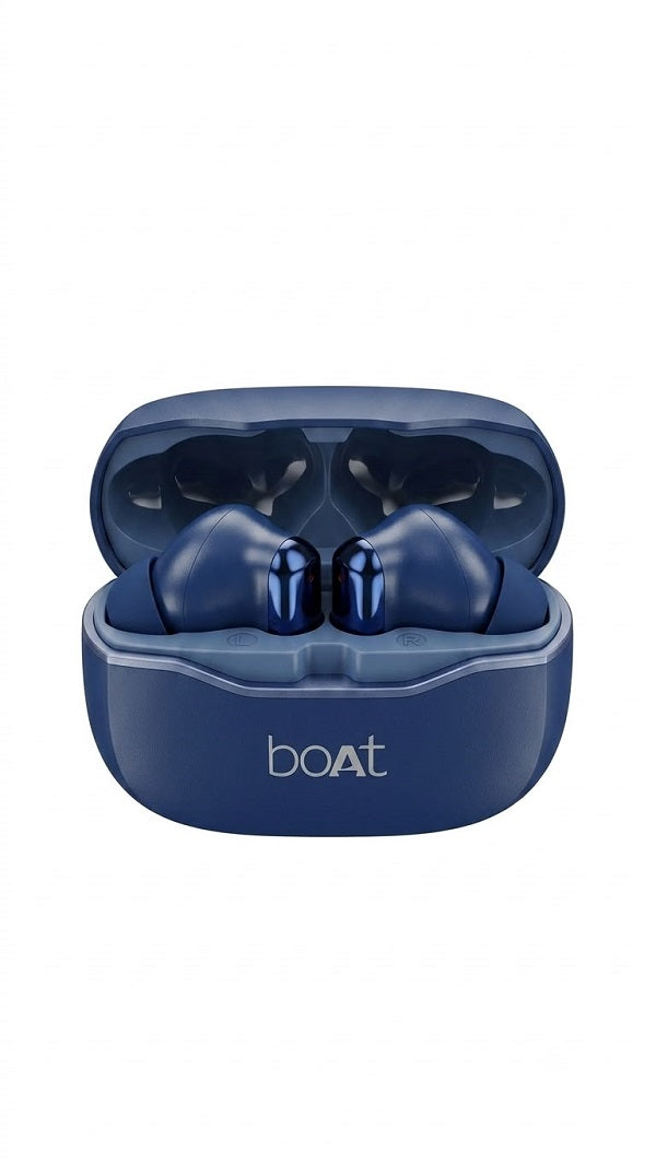 boAt True Wireless Bluetooth Earbuds with Charging Case | Deep Blue | Immersive Sound | Fast Pairing | Comfortable In-Ear Fit