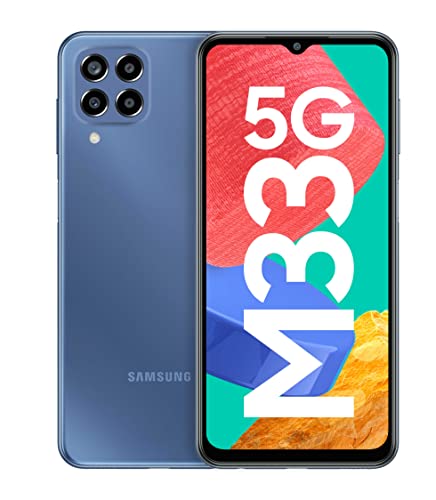 Samsung Galaxy M33 5G (Deep Ocean Blue, 6GB, 128GB Storage) | Travel Adapter to be Purchased Separately image 0